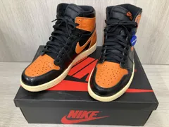 NIKE AIR JORDAN 1 RETRO HIGH OG スニーカー 28.0cm ブラック×オレンジ 555088-028