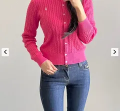 ポロラルフローレン ケーブルニット カーディガン (12 14/ 韓国国内 44 55)