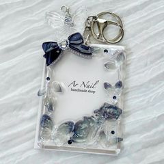 現品】1405 フォトキーホルダー トレカケース レジン デコ - メルカリ