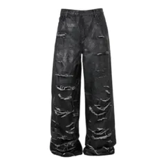 パンツ EMOSTANCECLUB MULTI DISTRESSED COATING EMOSTANCECLUB MULTI DISTRESSED COATING BAGGY JEANS - メルカリ