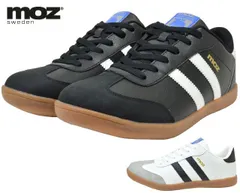 モズ 5223 moz メンズスニーカー ローカットスニーカー カジュアルスニーカー 紐靴 ひも靴 洗えるインソール 洗える中敷き 普段履き 滑りにくい 紳士 靴 ブラック/ホワイト ホワイト/ブラック 黒白 白黒