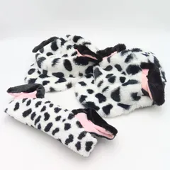 Tokyo Disney Resort 東京ディズニーリゾート 101匹わんちゃん ファンキャップ＆ベアバンド3点まとめ もふもふ ふわふわ HBK1-1