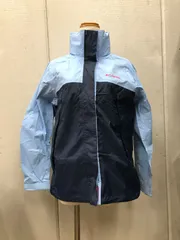 Columbia コロンビア　ウィンドブレーカー　ナイロンジャケット　水色　紺　M