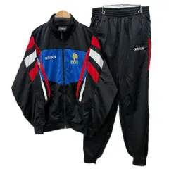 90s adidas サッカー フランス代表 トレーニングウェア セットアップ サイズM アディダス 90年代 オールド トラックジャケット トラックパンツ ジャージ 上下セット 【X0638-001】□217