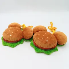 ミッキーバーガー　3WAY バッグ&パスケース2個☆ディズニーランド ミッキーバーガーシェイプ☆東京ディズニーランド キャラクターバッグ