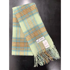 マフラー　グリーン系　チェック【送料込】