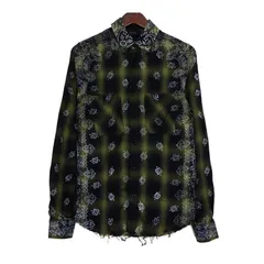 希少 AMIRI アミリ スター 星 チェック シャツ AMIRI（アミリ）の「Amiri - スタッズ チェックシャツ - men