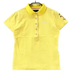 サイズ：M CALLAWAY キャロウェイ  半袖ポロシャツ  イエロー系 [240101564428] ゴルフウェア レディース ストスト