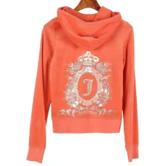 JUICY COUTURE ジューシークチュール ツアーベルベット WHO ジップアップ ウィメンズS / k1595