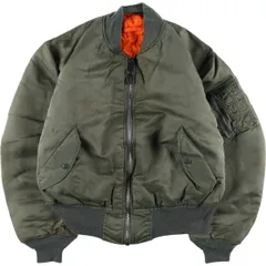 古着 90年代 民間品 アルファ ALPHA MA-1タイプ 中綿入り ミリタリー フライトジャケット USA製 メンズM相当 ヴィンテージ/eaa603279