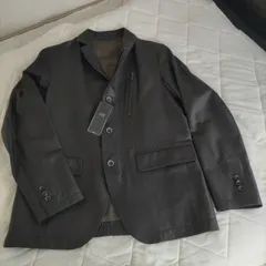 新品 未使用  23区 HOMME オンワード レザージャケット 46(Ｍ) テーラードジャケット黒 スタンドカラー可