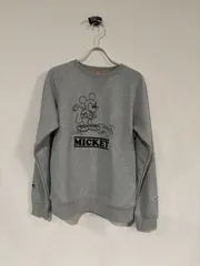 BEAMS GOLF × Disney / ミッキー クルーネックスウェット / GREY / XSサイズ / 新品タグ付き