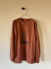 BEAMS GOLF × Disney / ミニー クルーネックスウェット / PINK（ブラウン寄り）/ Lサイズ / 新品タグ付き