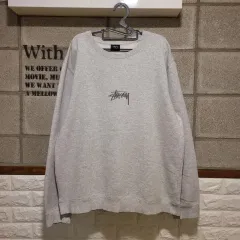 STUSSY ステューシー 刺繍 ロゴ 起毛 スウェット XL