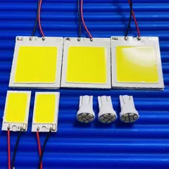 AZK10 SAI 後期(サイ) 爆光！T10 LED COBパネル ルームランプ 8点セット ホワイト トヨタ カー用品 パーツ ライト