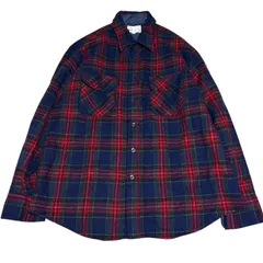 Penfield ペンフィールド ウールシャツ ジャケット XL チェック ネイビー×レッド 韓国製