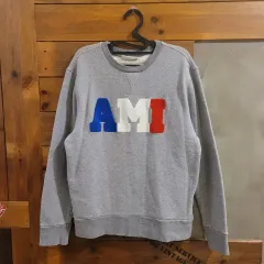 アミ AMI 三色ロゴ スウェット S