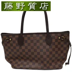（美品）ルイヴィトン LOUIS VUITTON ネヴァーフル PM N41359 トートバッグ ショルダー ダミエ 茶 × ベージュ 8290