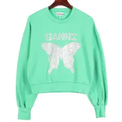 ガニー GANNI クロップド スウェット /k1615