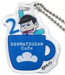 【中古】キーホルダー・マスコット(キャラクター) カラ松(シェー) 「おそ松さんカフェ アクリルキーホルダー」
