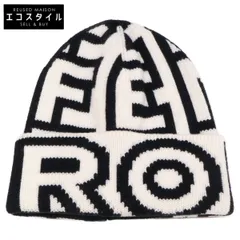 FENDI フェンディ x MARC JACOBS マークジェイコブス 【美品】FXQ950 ロゴ ビーニー / ニット帽 S/M