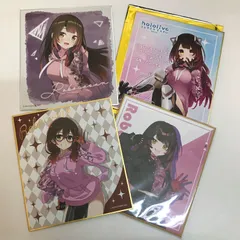 【広店】4枚 ロボ子さん ミニ色紙 フェスティバルver. + EXPO2022 + EXPO2023 + ファミマ ホロライブ 【718-3172】