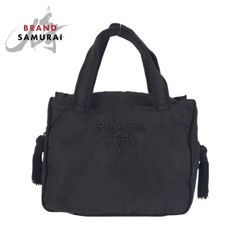 PRADA プラダ テスート 三角ロゴ ブラック 黒 ナイロン ホーボー