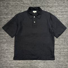 美品 MARGARET HOWELL リネン ポロシャツ L マーガレットハウエル