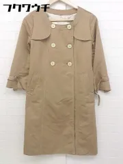 ◇ ◎ dee flavor ディーフレイバー ウエストベルト付き 長袖 コート サイズ38 ベージュ系 レディース 【中古】 【1106040009313】