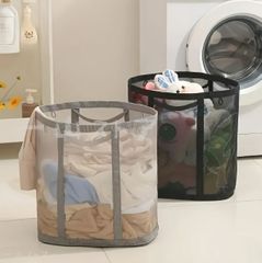 【新品?未使用】 彼は折りたたみ洗濯かごを折りたたんでいます。折りたたみ洗濯かごは、洗濯機と壁の間に収納できます!洗濯ボックス収納ボ