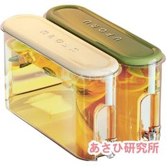 【新品?未使用】麦茶ポット ピッチャー お茶ポット冷水筒 冷蔵庫ポット 蓋付き 大容量 4L 透明 ドリンクサーバー 広口 卓上 麦茶ポット 冷