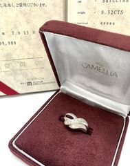 CAMELLIA プラチナ V字型リング ダイヤモンド 0.50カラット - メルカリ