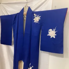 着物　: 青色　ブルー系　花柄　訪問着　華やか　大人かわいい1206SD