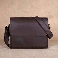 新品未使用 h 【ヴィンテージ本革 メッセンジャーバッグ】疯马皮 メンズ 斜め掛け ショルダーバッグ A4対応 英国風 カジュアル レザー バッグ