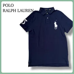 POLO RALPH LAUREN 半袖ポロシャツ ビッグポニー カスタムスリムフィット ナンバリング M ネイビー 紺色