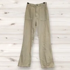 1389 ザラ ZARA カジュアルパンツ ズボン (SS XS) ベージュ 無地