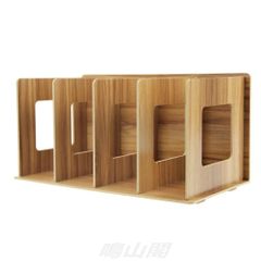 本立て 卓上 木製 本棚 シンプル 子供 学習 書斎 デスク上 ブックスタンド シェルフ a4サイズ ファイル/本/雑誌/手帳/CD/DVD/絵本 書棚 ブックラック 4仕切り ファイルスタンド 机上 インテリア