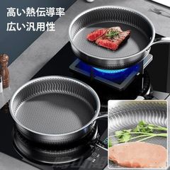 フライパン くっつかない ステンレスフライパン 体に害のないフライパン フライパン 28/30cm 軽量 対応 焦げ付かない マーブルコート高熱効率 目玉焼き 餃子鍋 オムレツ オール 熱源対応 鍋のふた