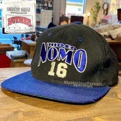 MP011) American Needle Dodgers 背番号16 野茂英雄 ベースボールキャップ 当時物 現状品