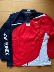 YONEX ウォームアップウェアセット 青赤 - メルカリ