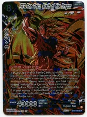 バンダイ 海外版ドラゴンボール超CARDGAME DB超 BT24　SS3 Son Goku, Wath of the Dragon　SCR（赤背景) 138