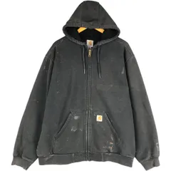 古着 カーハート Carhartt ペイント スウェットフルジップパーカー メンズL相当/eaa597209