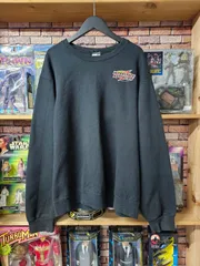 【US古着】JERZEES INTERSTATEBATTERIES Sweatshirt │ インターステート・バッテリー 刺繍 企業ロゴ シンプルデザイン スウェット トレーナー ブラック