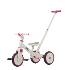 「数量限定セール」全新品 子供用三輪車 4in1 かじとり  足けりバイク ベビーカー 手押し棒 BTM 4y 3輪 二輪車 出かけ お散歩 ペダル付き コントロールバー付き 三輪車 自転車のサムネイル
