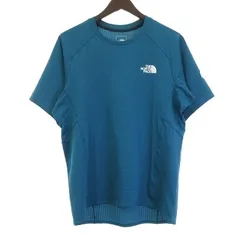 ザノースフェイス THE NORTH FACE 美品 NT12324 エクスペディション ドライドット Tシャツ サミットシリーズ ブルーモス L