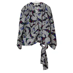 RE339 NINA RICCI ニナリッチ ブラウス シャツ ドット柄 ヴィンテージ レディース サイズ表記なしのサムネイル