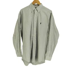 ポロバイラルフローレン Polo by RALPH LAUREN BLAKE ポニー刺繍 チェック L/S 牡丹ダウンシャツ メンズ import：M 