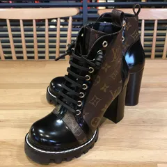 超美品 ルイヴィトン 現行 モノグラム スタートレイル アンクルブーツ 36.5 1A2Y7T 14717