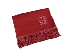 LOEWE ロエベ マフラーアナグラム　フリンジ モヘア ウール レッド 楽天市場】LOEWE ロエベ マフラー モヘア ウール レッド 赤 アナグラム