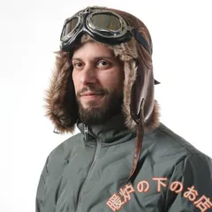 飛行帽 耳あて パイロットキャップ 裏起毛 冬 レディース メンズ フライトキャップ レザー バイク用 アウトドア051525